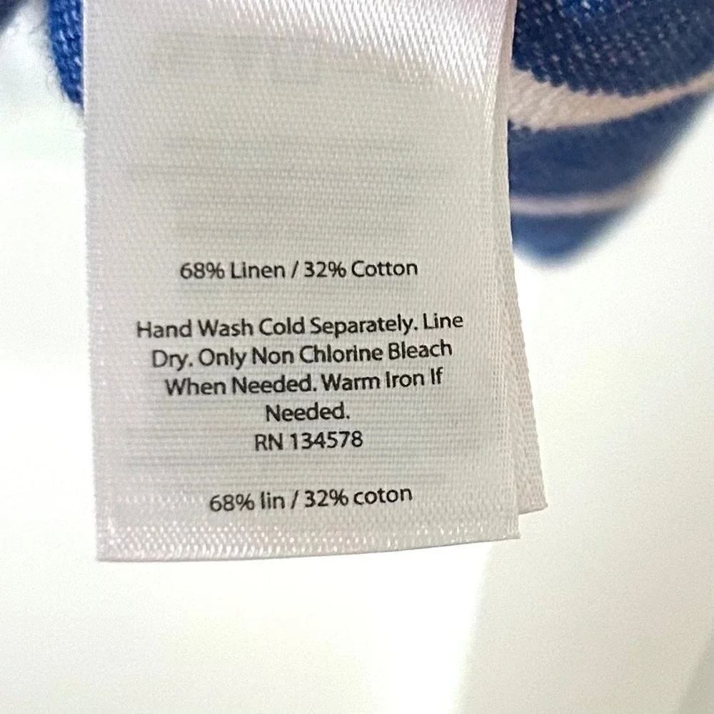 Vineyard Vines Girl's‎ Blue White Chevron A Line Sleeveless Dress in Size 6